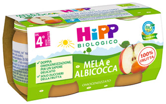 Hipp bio omog alb/mela 2x80g