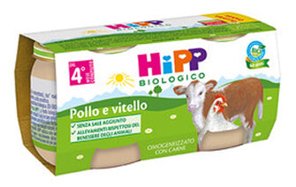 Hipp bio omog vitello-pollo (2x80g)