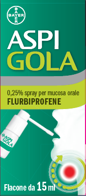 Aspi gola*os spray 15ml 0,25%