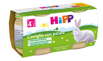 Hipp bio omog coniglio-patate (2x80g)
