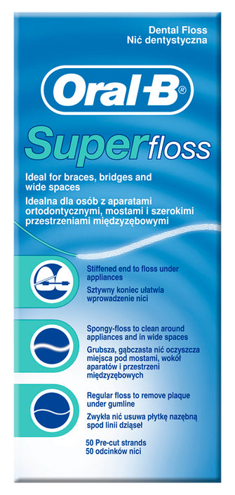Oralb superfloss (50 fili)