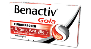 Benactiv gola limone-miele (16 pastiglie)