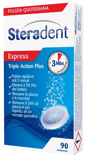 Steradent Triple Action Plus (90 Cpr.)